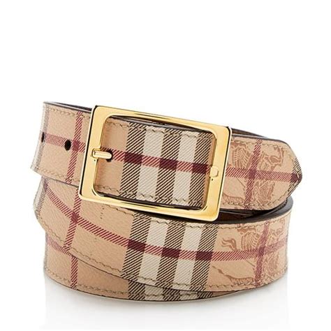 resize burberry belt|Burberry haymarket check belt.